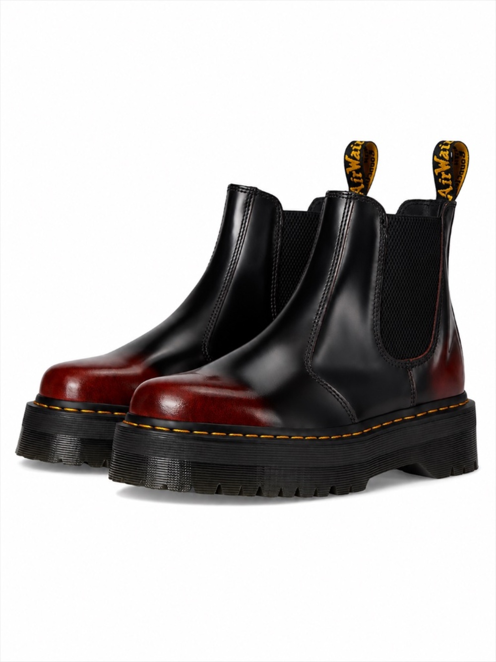 Dr Martens 2976 Quad Arcadia Chelsea Boots Cherry Red Mens 9 Womens 10 NWOB